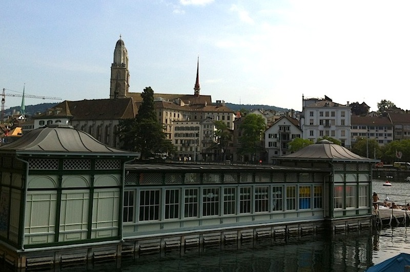 купальни  Frauenbadi, Швейцария, Цюрих