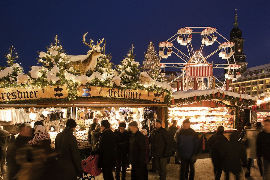 рождественский рынок в Дрездене