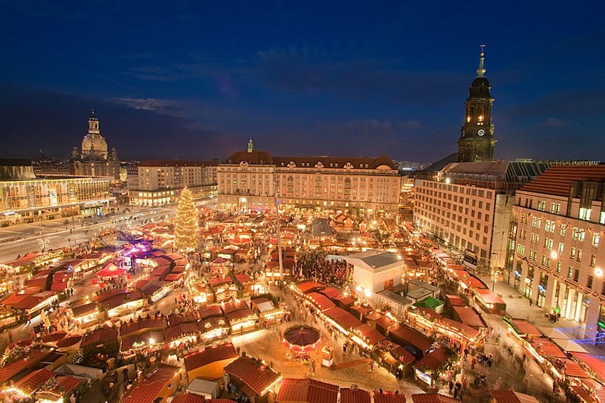 рождественский рынок в Дрездене