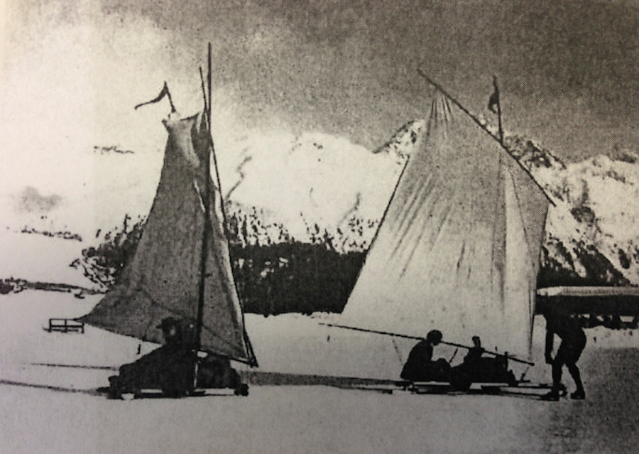 зимняя парусная регата в Швейцарии, 1904 год