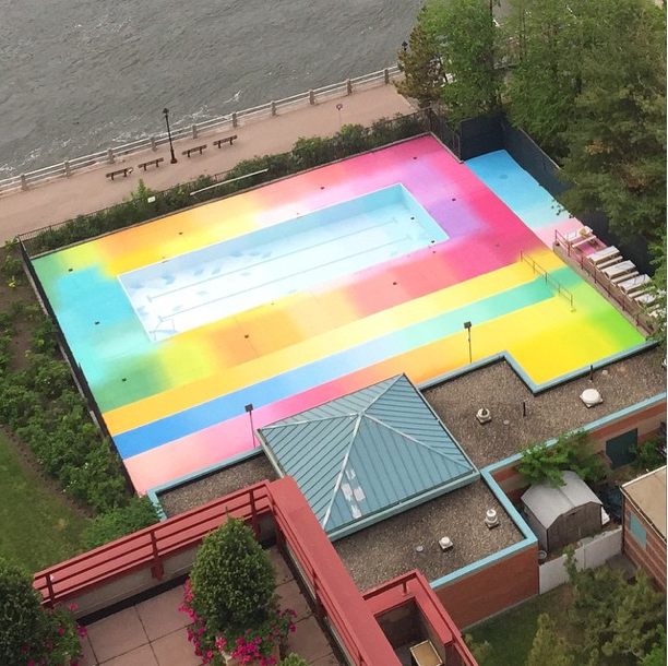цветной бассейн в Нью-Йорке