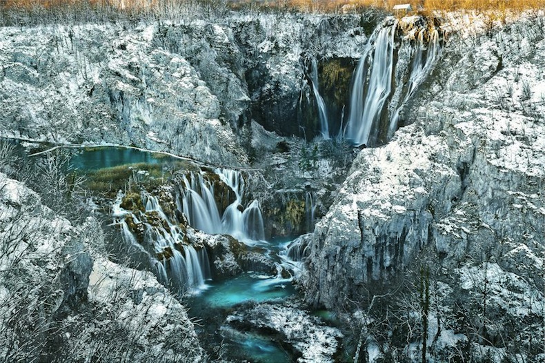 Плитвицкие озера зимой, Хорватия