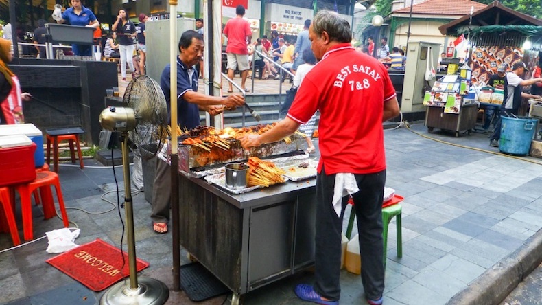 уличная еда, Сингапур