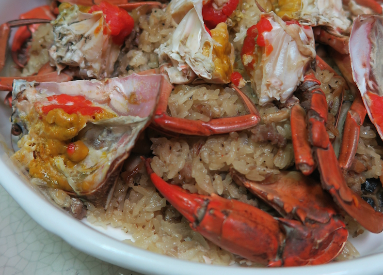 рисовый «пирог» с крабом (Rice Cake with Crab)