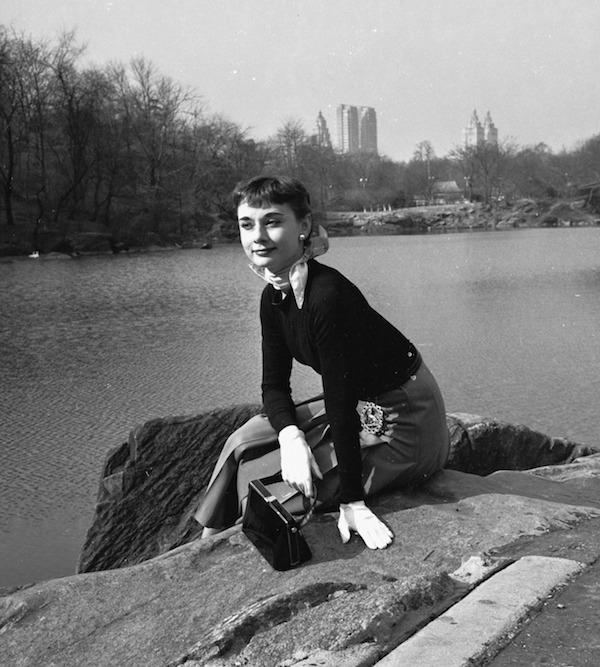 Audrey Hepburn photographed by George Douglas in Central Park, New York, USA, 1952.