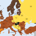 10 необычных карт Европы: про разводы, деревья, пиво, образование, фамилии и не только