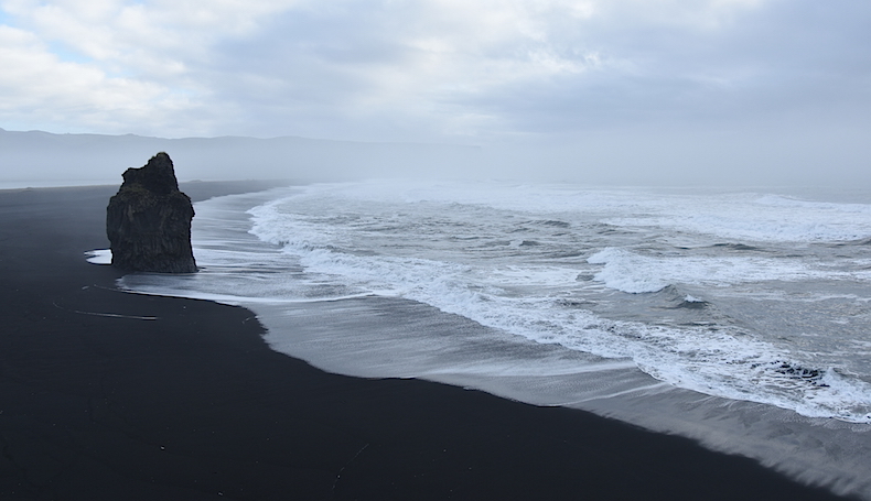 Dyrhólaey, пляжи Вик, Исландия, море, океан
