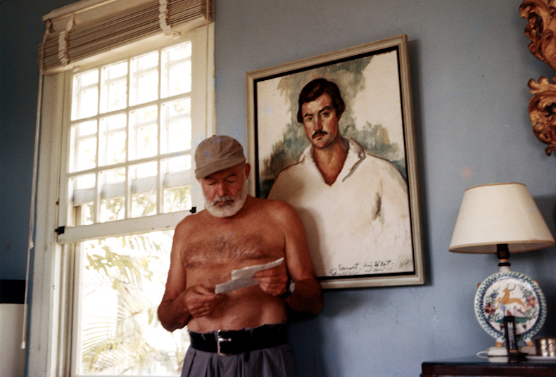 Ernest Hemingway at the Finca Vigia 1953
